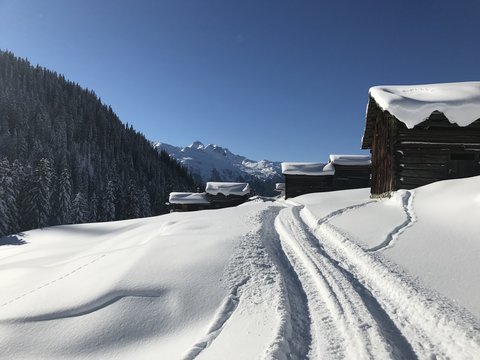 Maisäß Im Winter Montafon