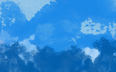 Abstract Water Color,Blue paint