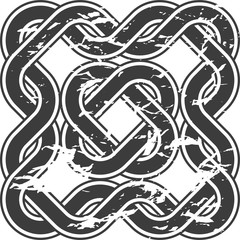 Fototapeta premium Celtic pattern. Element of Scandinavian or Celtic ornament