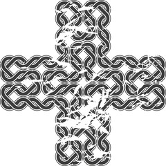 Celtic pattern. Element of Scandinavian or Celtic ornament