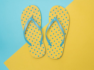 Travel around the world for your colorful life .Enjoy the funny trip journey .Top view for copy space some idea your create destination .object  cute  ,object  vintage on color background