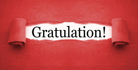 Gratulation Herzlichen Glückwunsch Wir gratulieren