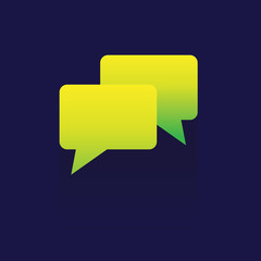 Fototapeta premium Speech bubble vector icon. Website icon. Vector Tool. button. symbol. object. on blue background