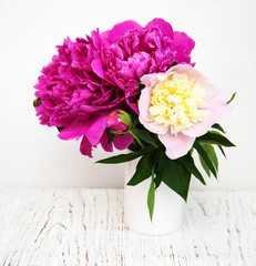 Peony flowers