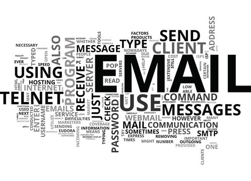 WHAT TO DO WHEN YOU CAN NOT USE YOUR EMAIL CLIENT TO SEND OR RECEIVE MESSAGES TEXT WORD CLOUD CONCEPT