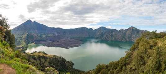 Mount Rinjani crater Lombok island, Indonesia