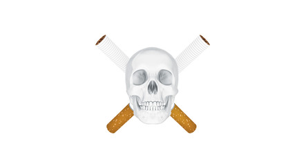 concept No smoking. 3d rendering