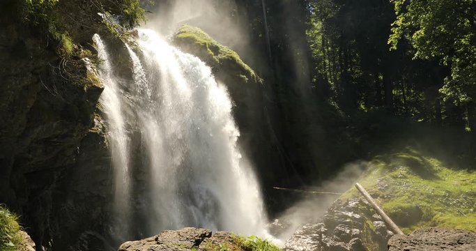 Famous "Giessbach" waterfall in the Bernese Oberland, Switzerland