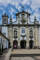Fototapeta na wymiar Convent of Saint Anthony of Capuchin (Santo Antonio dos Capuchos Conventin, now the museum) dates to the beginning of the 17th century. Guimaraes, Portugal.