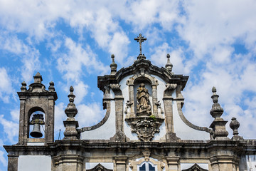 Fototapeta premium Convent of Saint Anthony of Capuchin (Santo Antonio dos Capuchos Conventin, now the museum) dates to the beginning of the 17th century. Guimaraes, Portugal.