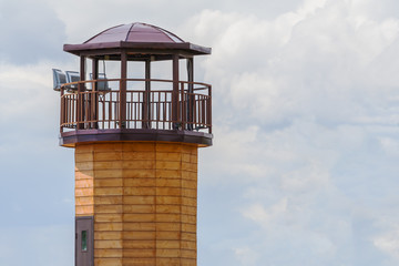 Fototapeta na wymiar Wooden watchtower