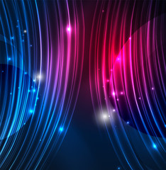 Glowing futuristic lines