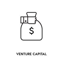 Venture Capital vector icon, investor symbol. Modern, simple flat vector illustration for web site or mobile app
