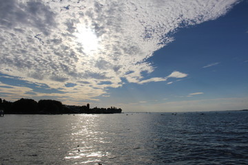 A view of Lake Constance (Bodensee), taken on August 2016 from Bregenz, Austria.