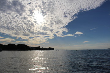 A view of Lake Constance (Bodensee), taken on August 2016 from Bregenz, Austria.