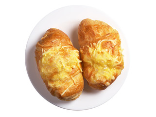 Croissants with cheese