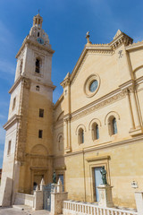 Fototapeta na wymiar Basilica de Santa Maria at the central square of Xativa