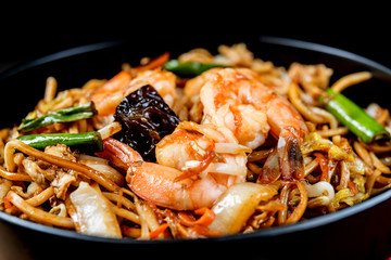 fried noodle asian food on the table