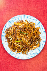 fried noodle asian food on the table