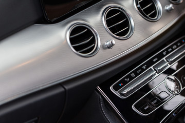 Obraz na płótnie Canvas Car interior details of car luxury.