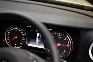 Car interior details of car luxury.