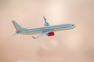 Airplane isolated on Green background