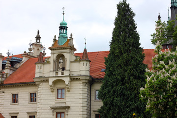 Fototapeta na wymiar Castle in Pruhonice, Czech Republic