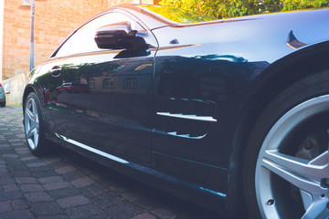Sports car in the city