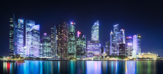 Obraz na płótnie Canvas Singapore skyline background