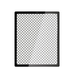 Realistic Computer with Transparent Wallpaper Screen Isolated. Set of Device Mockup Separate Groups and Layers. Easily Editable