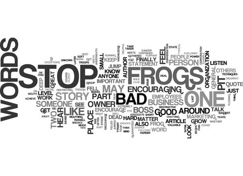 WORDS THAT DISCOURAGE OR ENCOURAGE TEXT WORD CLOUD CONCEPT