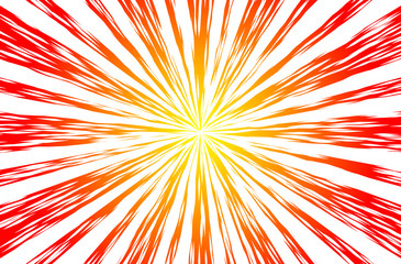 Sun Rays or Explosion Boom for Comic Books Radial Background Vector