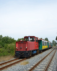 Fototapeta na wymiar Kleinbahn Borkum