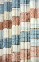 Relief on Facade of Sant'Anastasia Church in Verona, Italy.