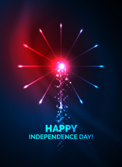 Happy Independence Day 4 july fireworks design
