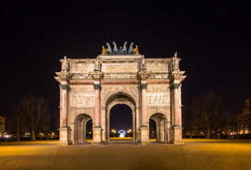 Fototapeta na wymiar Arc de Triomphe du Carroussel, Paris, France...