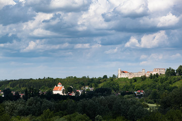 Renaissance castle in Janowiec, Poland, Europe.