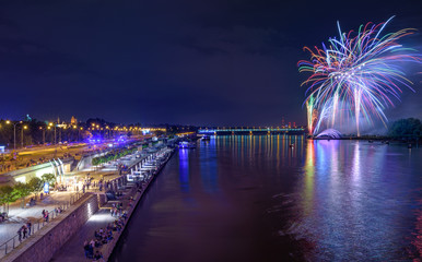 Warsaw Fireworks by Night - Bulwary Wiślane - 162942654