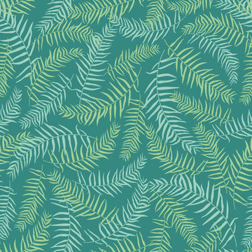 Tropical plam seamless pattern background