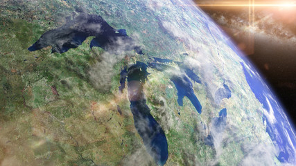sunrise over Earth