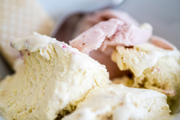 Eiscreme Nahaufnahme
