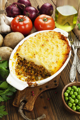Cottage pie with meat