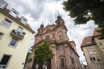 Fototapeta na wymiar a church in mannheim germany