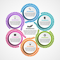 Abstract options infographics template. Infographics for business presentations or information banner.