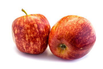 Apfel Äpfel 
isoliert freigestellt auf weißen Hintergrund, Freisteller
