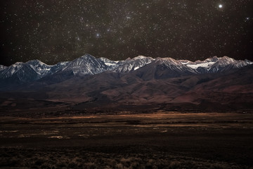 Estern Sierras and Milky Way
