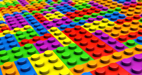 system of plastic building blocks