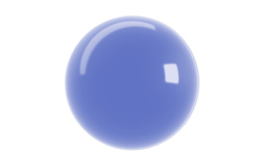 single reflected 3d rendering of a sphere inside a studio