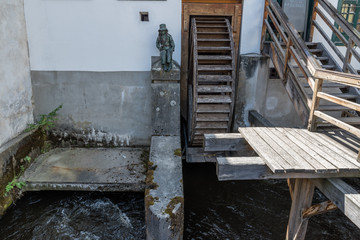 Old water wheel at Czech Krumlov