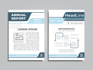 Obraz premium Design brochure layout with place for your text. Vector illustration.